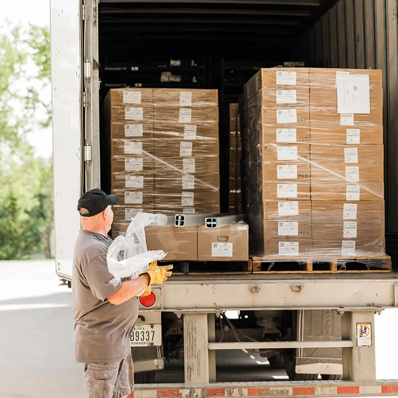 Loading a truck